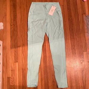 Buff bunny teal leggings with pockets